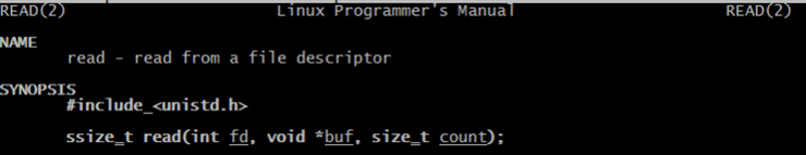APIs de sistema - man read